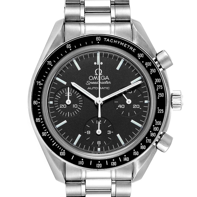 Omega Speedmaster Reduced Automatic Steel Watch 3539.50.00 Box Card SwissWatchExpo