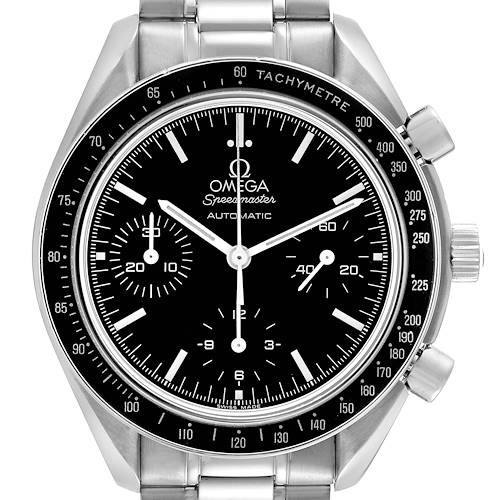 Photo of Omega Speedmaster Reduced Chronograph Steel Mens Watch 3539.50.00 Box Card