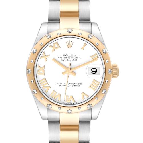 Photo of Rolex Datejust 31 Midsize Steel Yellow Gold Diamond Ladies Watch 178343