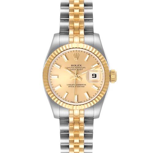Photo of NOT FOR SALE Rolex Datejust Steel Yellow Gold Champagne Dial Ladies Watch 179173 Box Papers PARTIAL PAYMENT