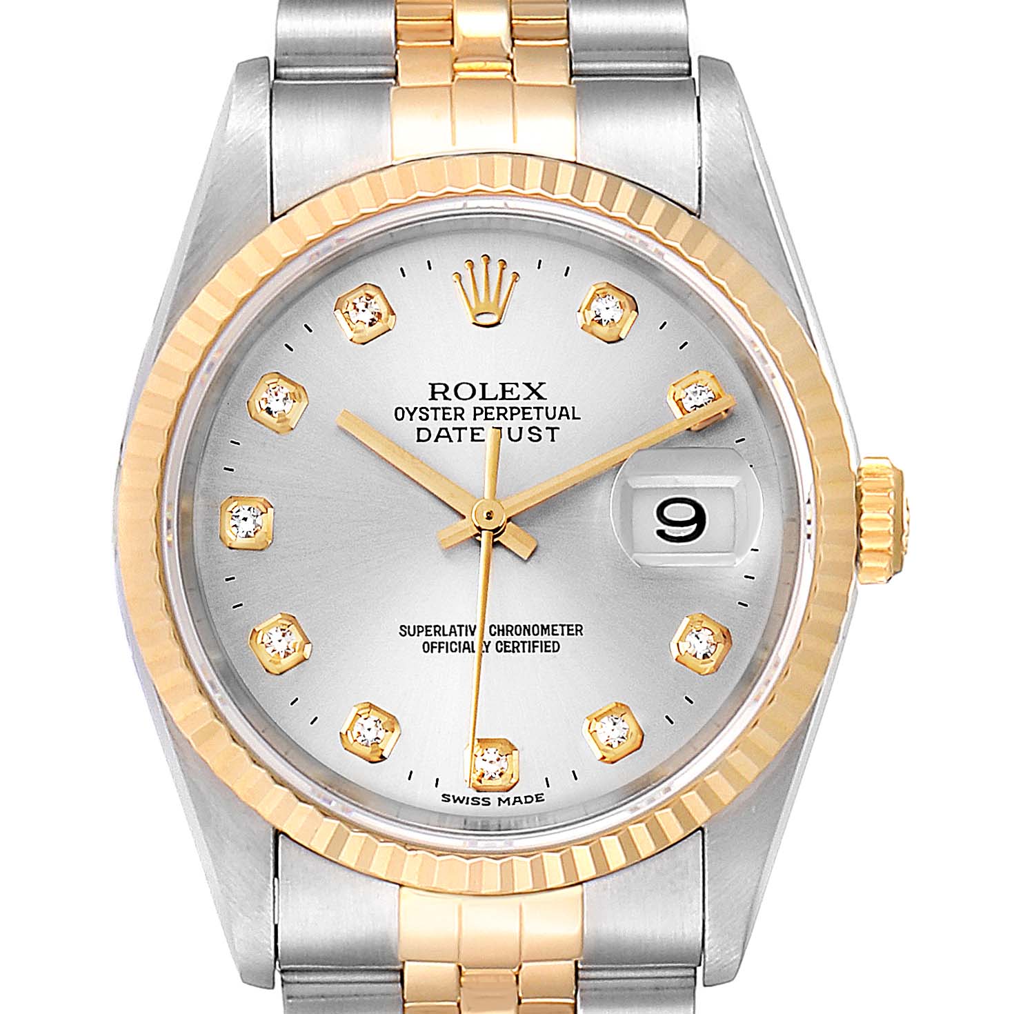 rolex 16233 silver dial