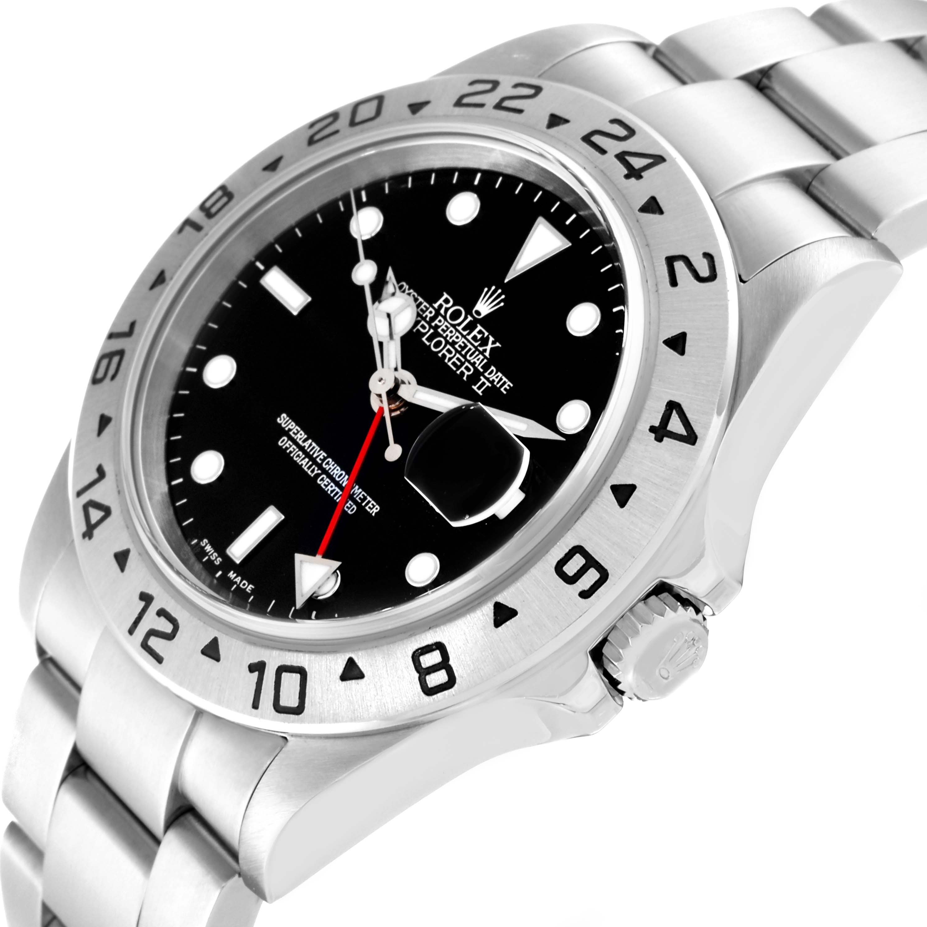 This image shows a close-up angle of a Rolex Explorer 16570 Men's Stainless Steel Black Dial 16570 Men's Stainless Steel Black Dial watch, highlighting the bezel, dial, crown, and part of the bracelet.