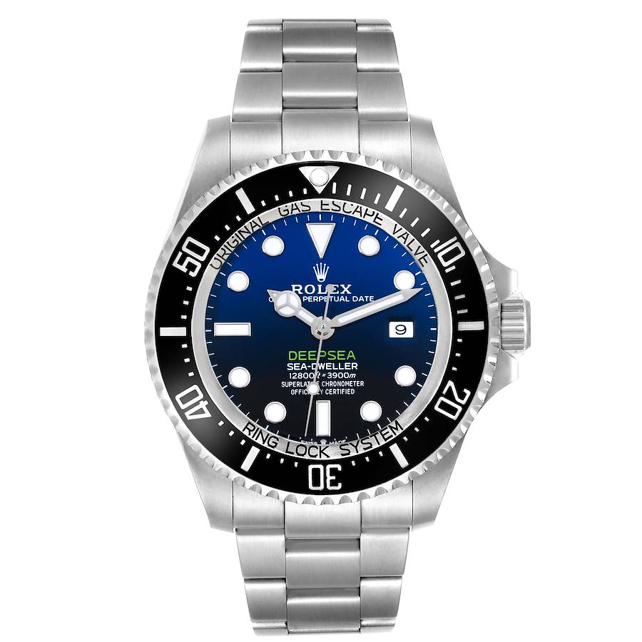 Rolex Seadweller Deepsea 44 Cameron D-Blue Dial Steel Mens Watch 126660 Card SwissWatchExpo
