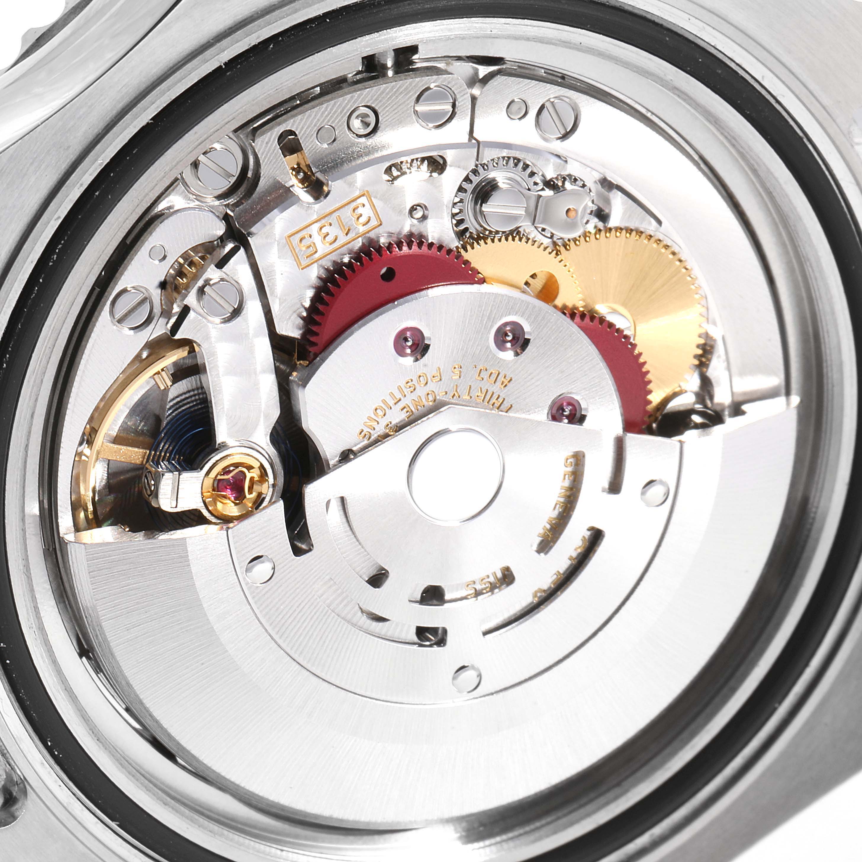 The image shows the movement and internal mechanisms of a Rolex Yacht-Master 116622 Men's Platinum Grey Dial 116622 Men's Platinum Grey Dial watch, viewed from the back.