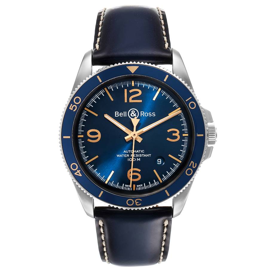 Bell \u0026 Ross Heritage Aeronavale Blue Dial Steel Watch BRV292 Unworn |  SwissWatchExpo
