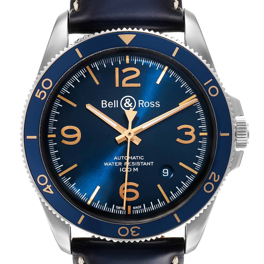 Bell & Ross Heritage Aeronavale Blue Dial Steel Watch BRV292 Unworn SwissWatchExpo