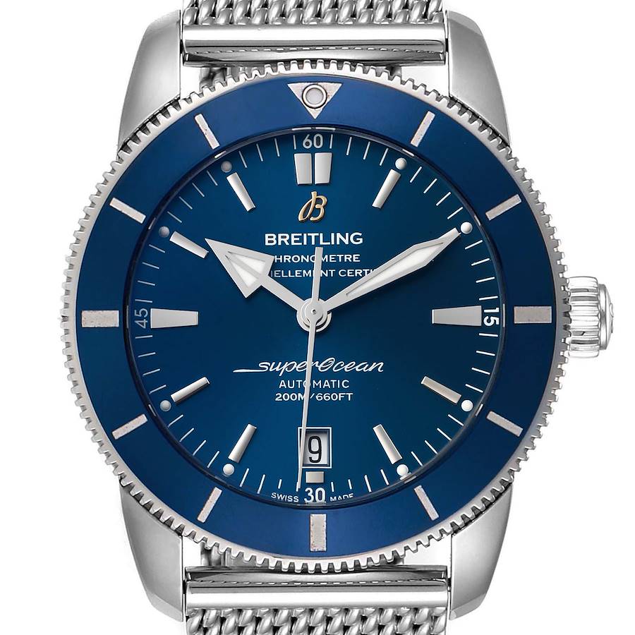 Breitling Superocean Heritage 46 Blue Dial Mens Watch AB2020 Box Papers SwissWatchExpo