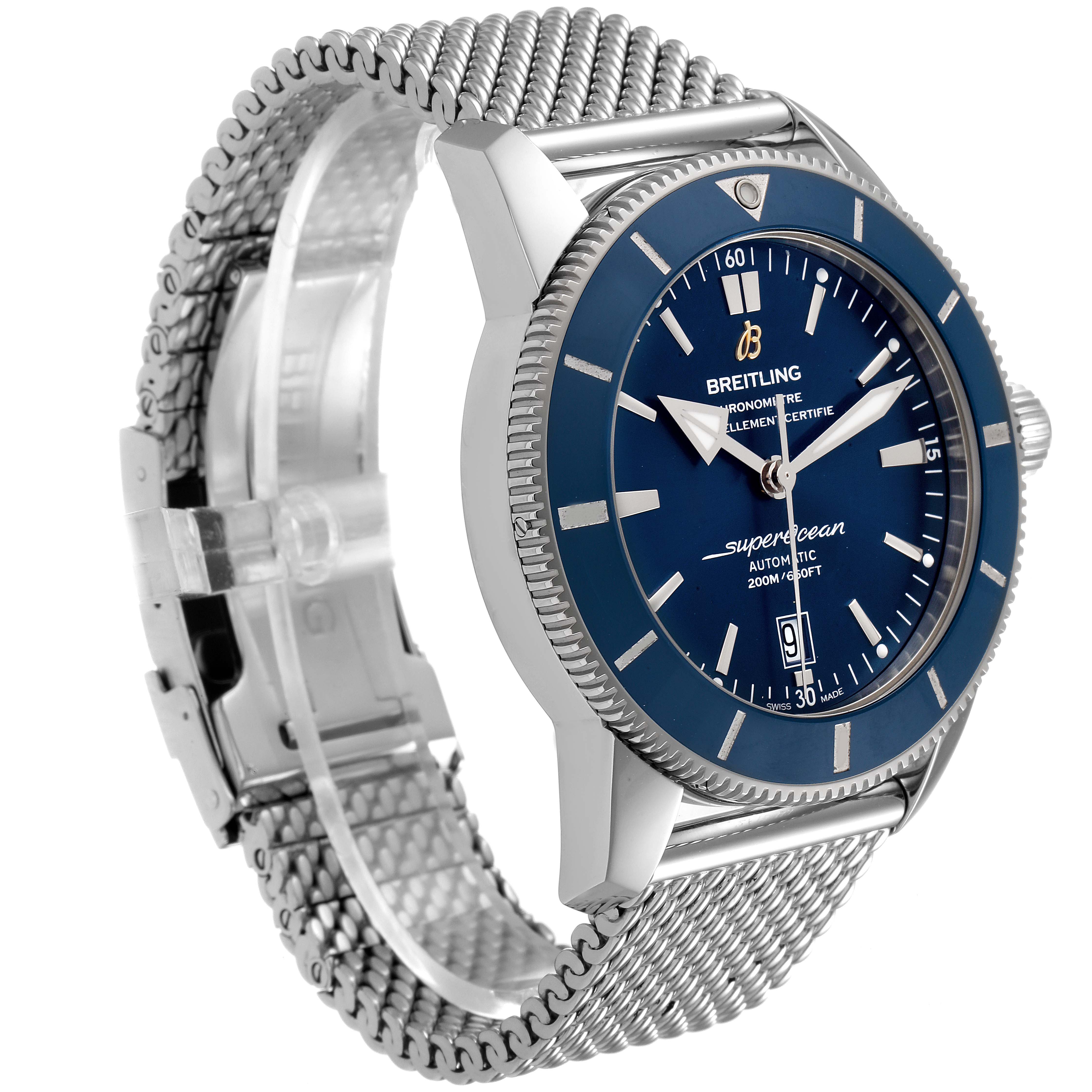 Breitling Superocean Heritage 46 Blue Dial Mens Watch AB2020 Box Papers ...