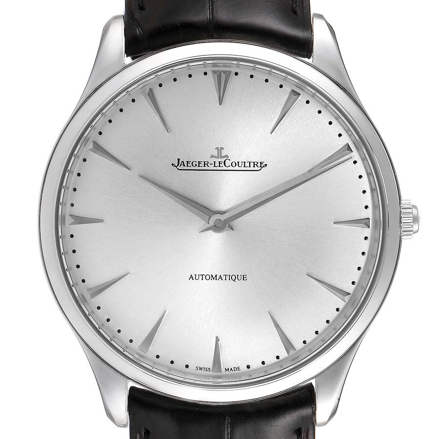 Jaeger Lecoultre Master Ultra Thin Mens Watch 170.8.37 Q1338421 Box Papers SwissWatchExpo