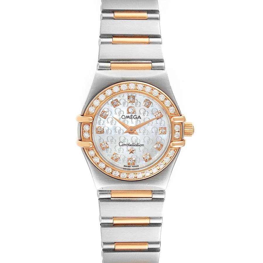 Omega Constellation My Choice Steel Rose Gold Diamond Watch 1360.75.00 SwissWatchExpo