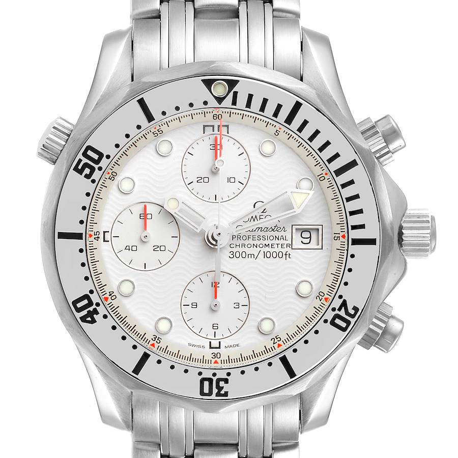 Omega Seamaster Chronograph Autiomatic Steel Mens Watch 2598.20.00 SwissWatchExpo