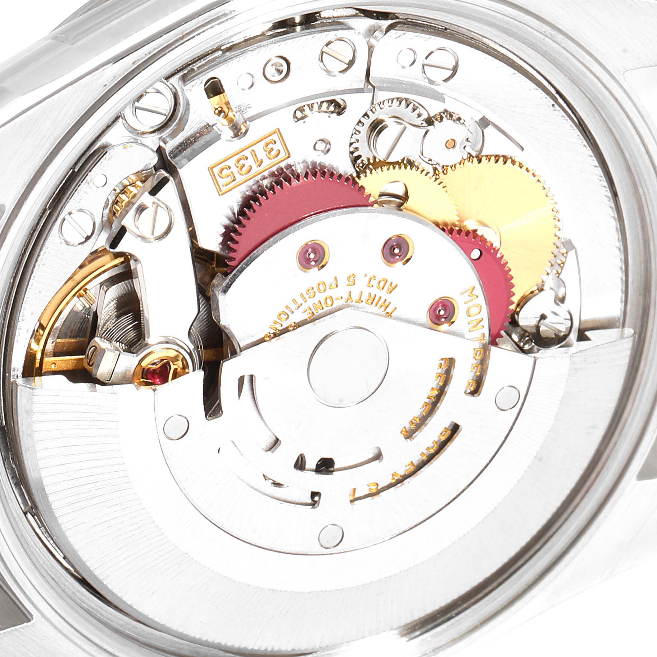 This image shows the inner mechanical movement of a Rolex Date 15200 Men's Stainless Steel Black Dial 15200 Men's Stainless Steel Black Dial model watch.