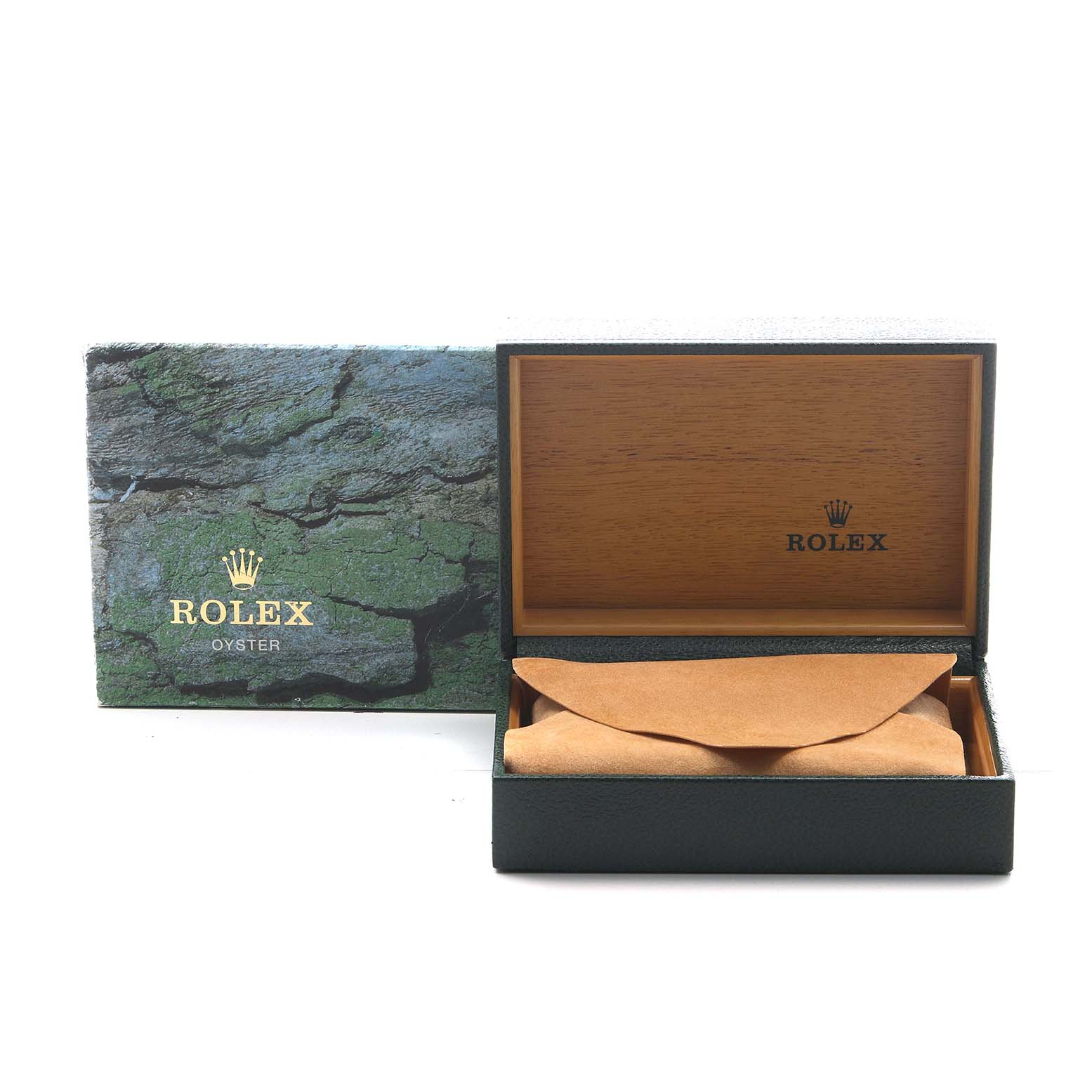 The image shows a Rolex Yacht-Master 169623 Women's Stainless Steel Grey Dial box and packaging, angled to display the open inner box and outer sleeve.