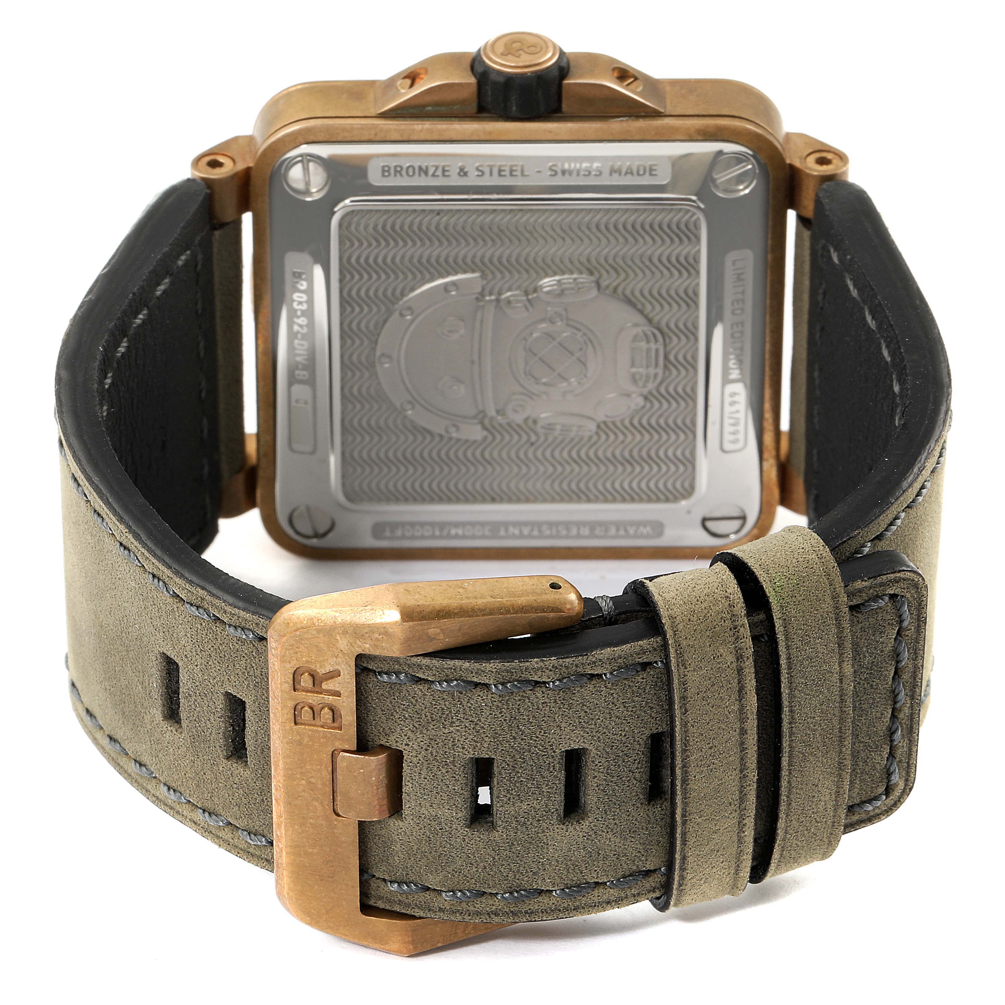 bell & ross diver green bronze