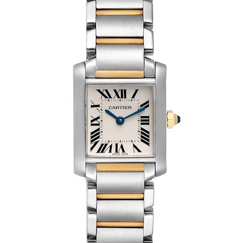 Photo of Cartier Tank Francaise Small Two Tone Ladies Watch W51007Q4 Box Papers