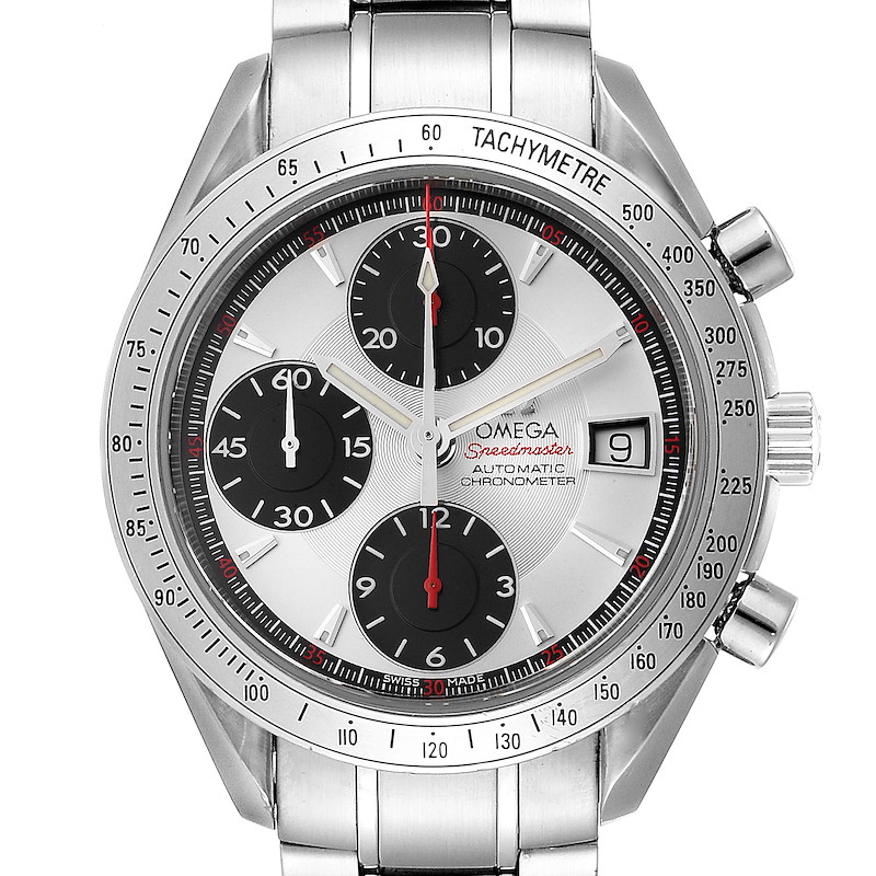 Omega Speedmaster Date Panda Dial Cronograph Mens Watch 3211.31.00 SwissWatchExpo