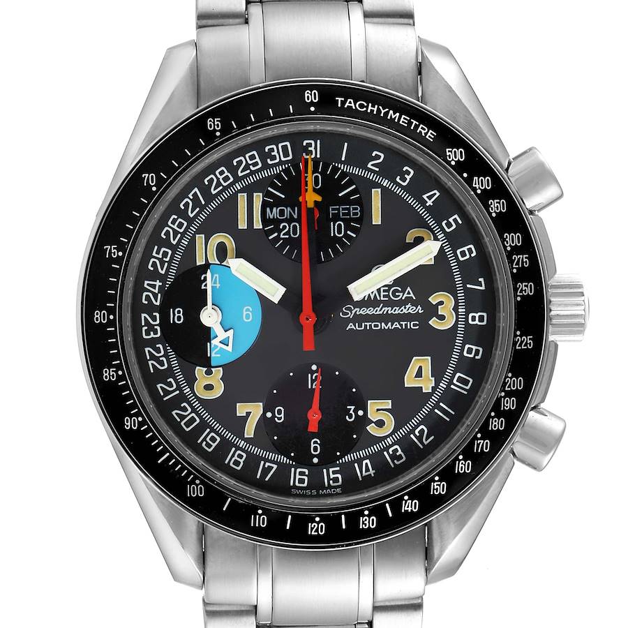 Omega Speedmaster Mark 40 Triple Calendar Mens Watch 3520.53.00 SwissWatchExpo