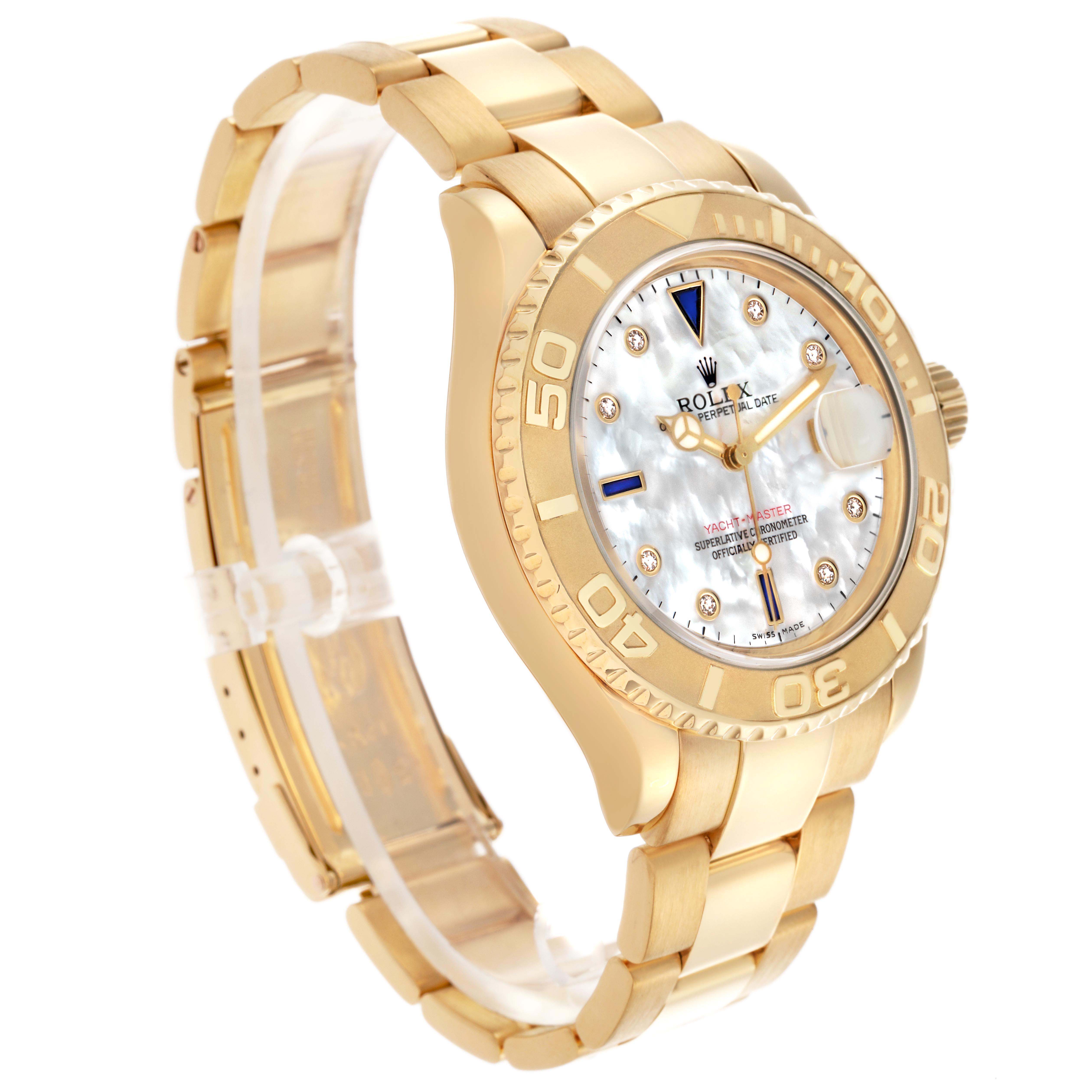 The Rolex Turn-o-Graph is shown at a three-quarter angle, highlighting the bezel, dial, bracelet, and crown.