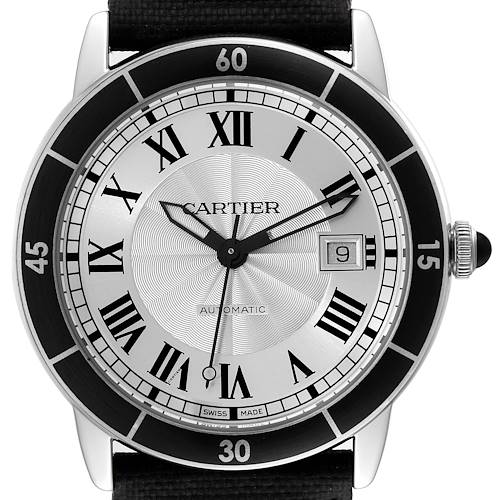 Photo of Cartier Croisiere Silver Dial Automatic Steel Mens Watch WSRN0002 Papers