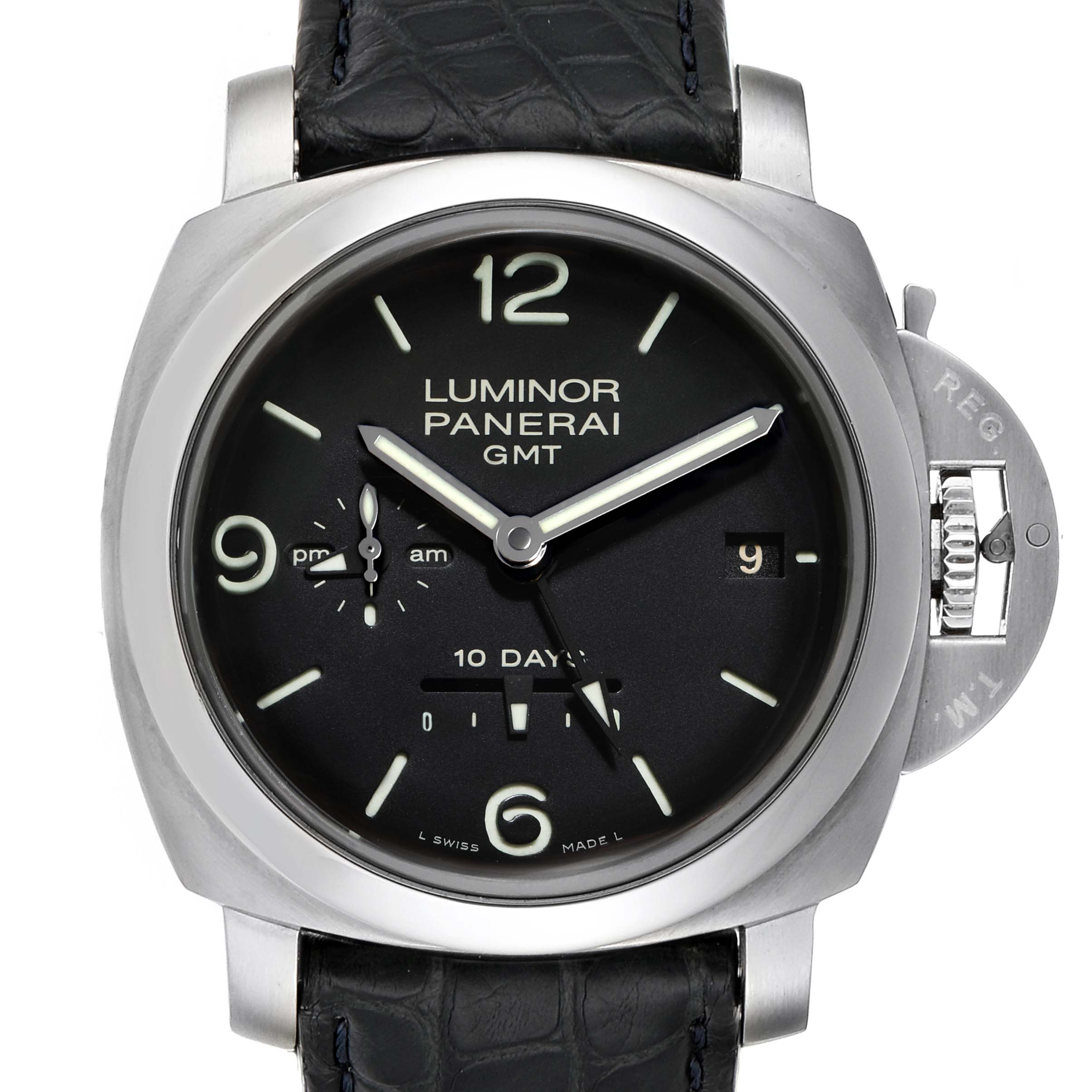 Panerai Luminor Marina 1950 10 Days GMT 44mm Watch PAM00270 Box Papers ...