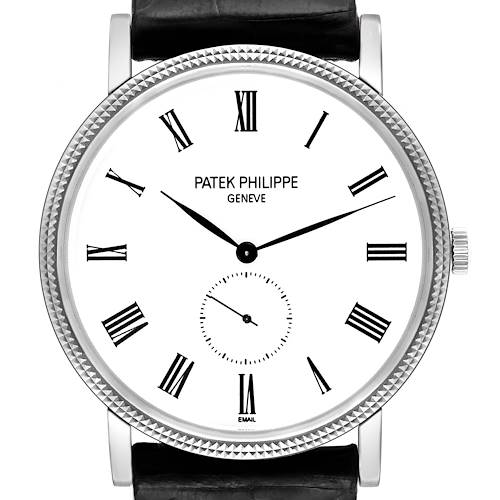 Photo of Patek Philippe Calatrava White Gold White Dial Mens Watch 5116