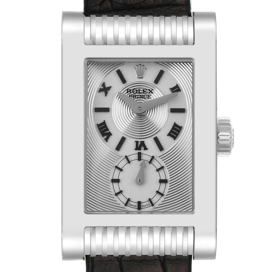 Rolex Cellini Prince White Gold Silver Dial Mens Watch 5441 Box Card SwissWatchExpo
