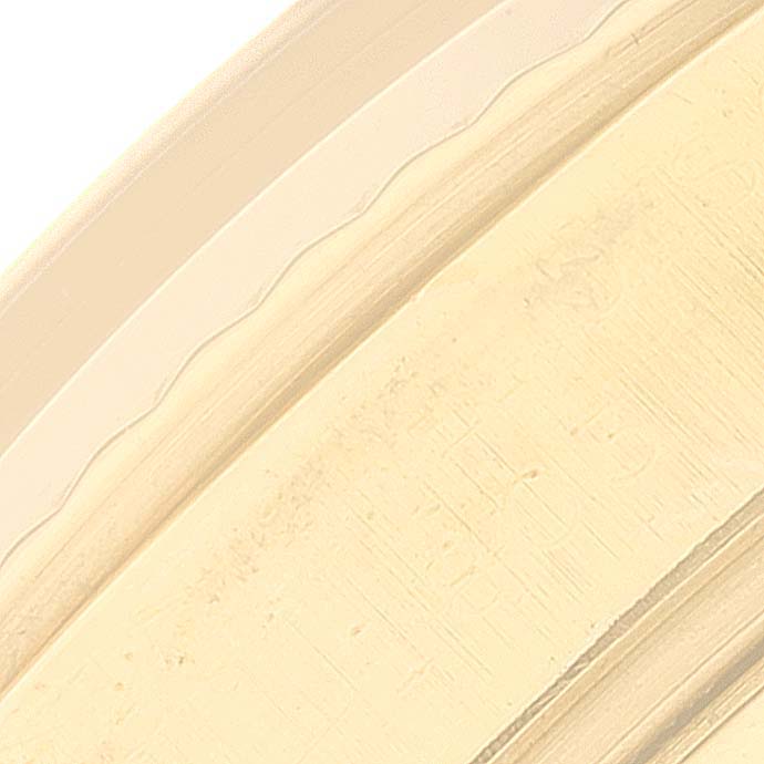 This image shows a close-up of the edge of a Vintage Collection Rolex watch.