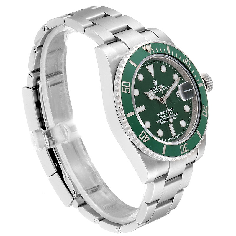 Rolex Submariner Hulk Green Dial Bezel Mens Watch 116610LV Box Card ...