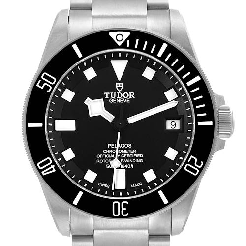 Photo of Tudor Pelagos Black Dial Titanium Mens Watch 25600TN Box Card