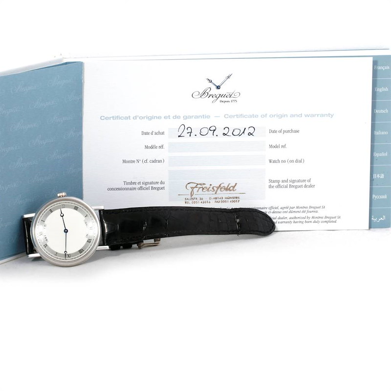 NOT FOR SALE Breguet Classique 38mm White Gold Ultra Thin