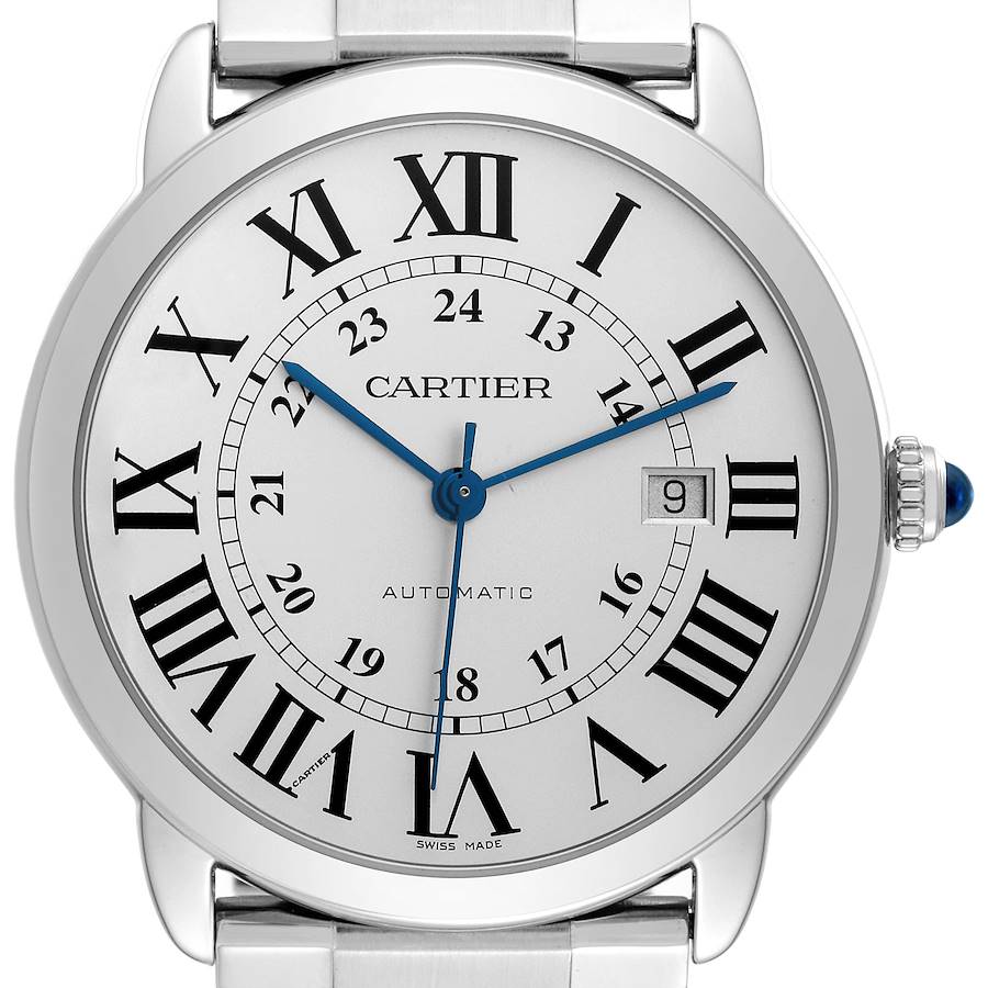 NOT FOR SALE Cartier Ronde Solo XL Silver Dial Automatic Steel Mens Watch W6701011 PARTIAL PAYMENT SwissWatchExpo