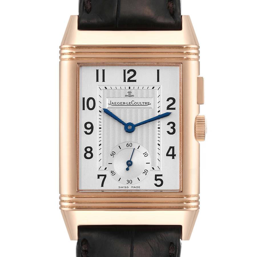 Jaeger LeCoultre Reverso Duoface Rose Gold Watch 272.2.54 Q2712410 Box Papers SwissWatchExpo