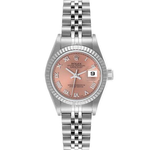 Photo of NOT FOR SALE - Rolex Datejust White Gold Salmon Dial Steel Ladies Watch 79174 - PARTIAL PAYMENT