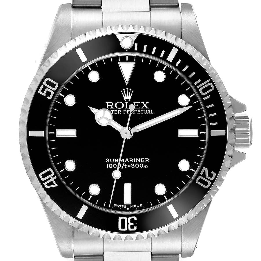 Rolex Submariner No Date 40mm 2 Liner Steel Mens Watch 14060 Box Papers SwissWatchExpo