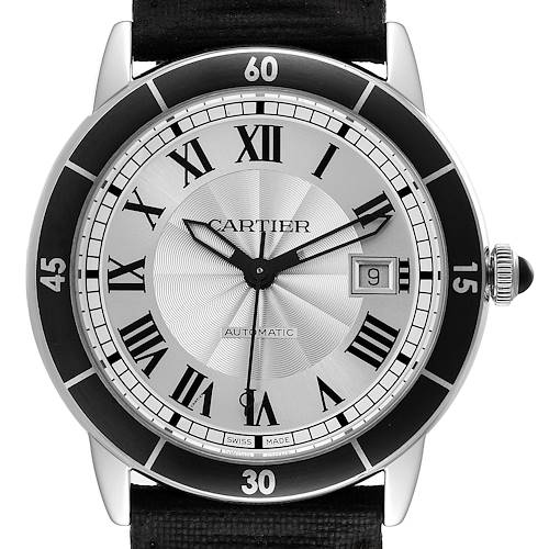 Photo of Cartier Ronde Croisiere Silver Dial Automatic Steel Mens Watch WSRN0002