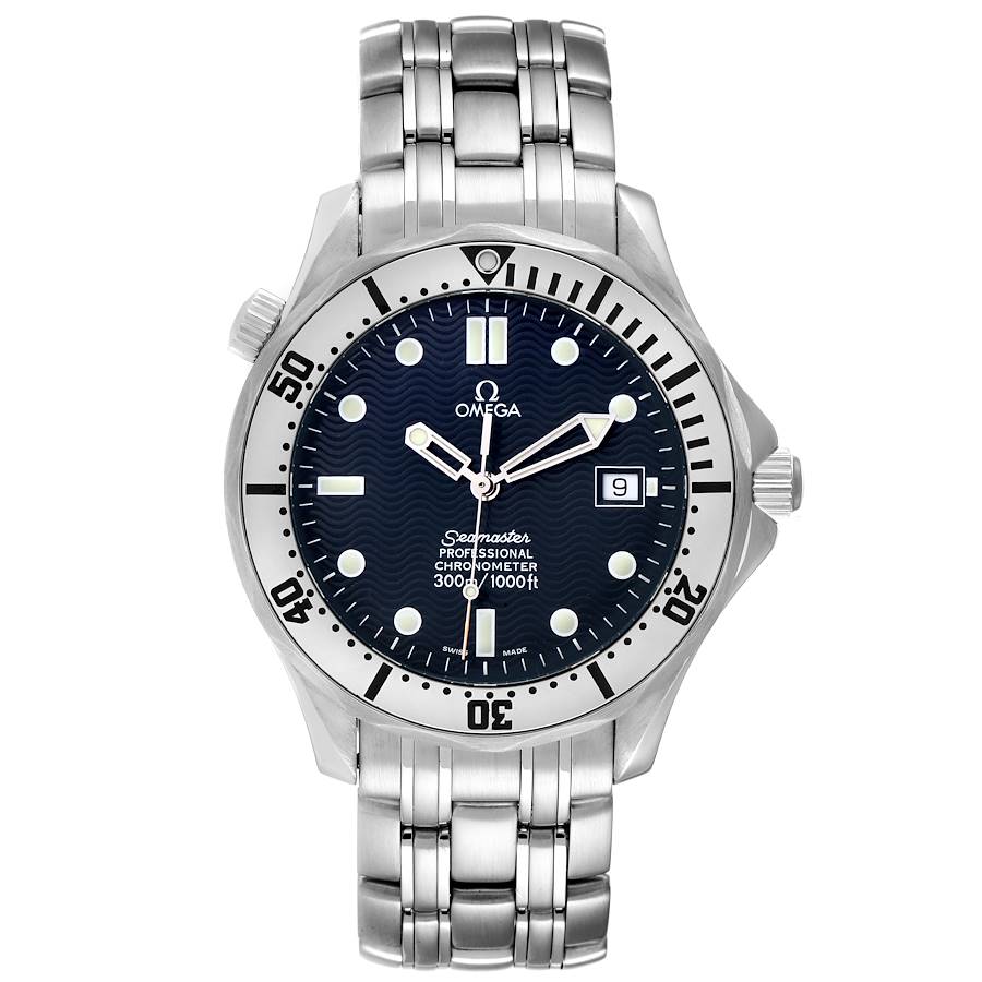 Omega Seamaster Blue Wave Decor Dial 