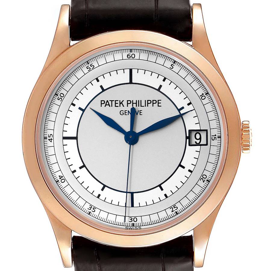 Patek Philippe Calatrava 18k Rose Gold Automatic Mens Watch 5296 SwissWatchExpo