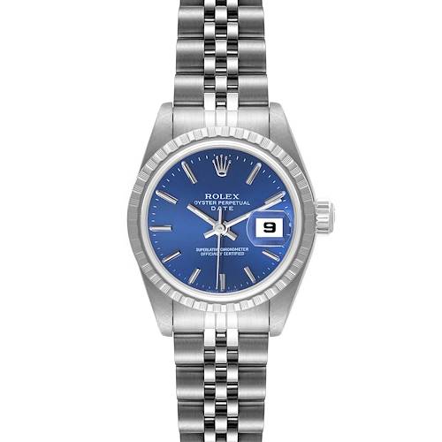 Photo of Rolex Date 26 Blue Dial Jubilee Bracelet Steel Ladies Watch 79240