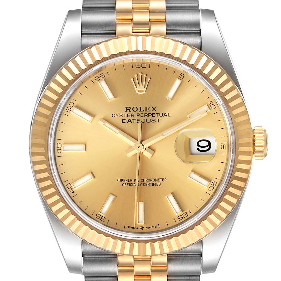 Rolex Datejust 41 Steel Yellow Gold Jubilee Bracelet Watch 126333 Unworn SwissWatchExpo