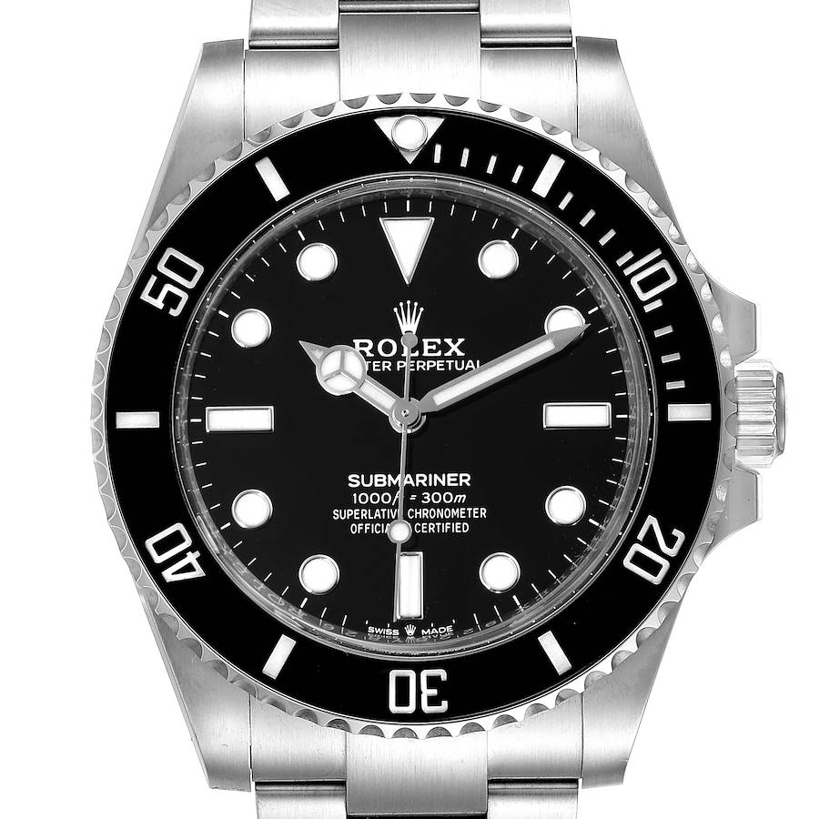Rolex Submariner Non-Date Ceramic Bezel Steel Watch 124060 Unworn SwissWatchExpo