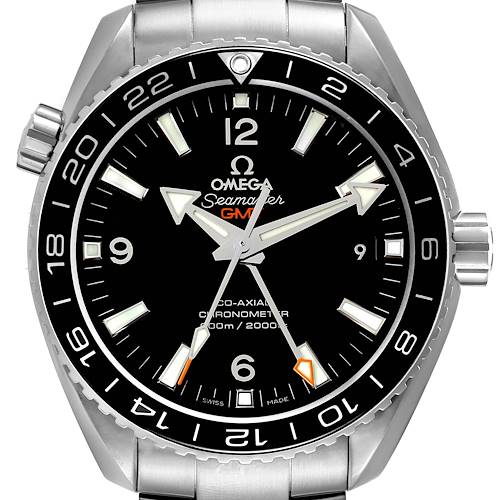 Photo of Omega Seamaster Planet Ocean GMT Steel Mens Watch 232.30.44.22.01.001 Box Card