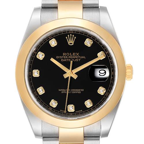 Photo of Rolex Datejust 41 Steel Yellow Gold Diamond Mens Watch 126303 Unworn