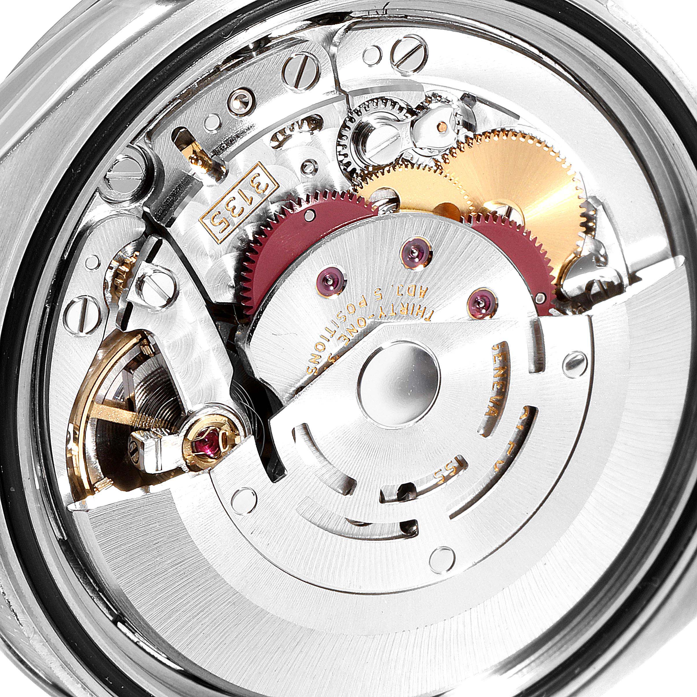 This image shows the inner mechanical workings and movement of the Rolex Turn-o-Graph 116264 Men
s Stainless Steel Blue Dial 116264 Men
s Stainless Steel Blue Dial watch.