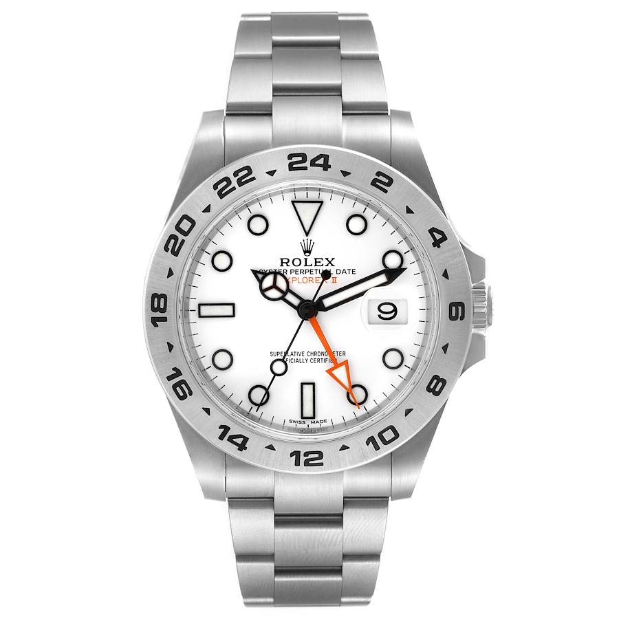 NOT FOR SALE Rolex Explorer II 42 White Dial Orange Hand Steel