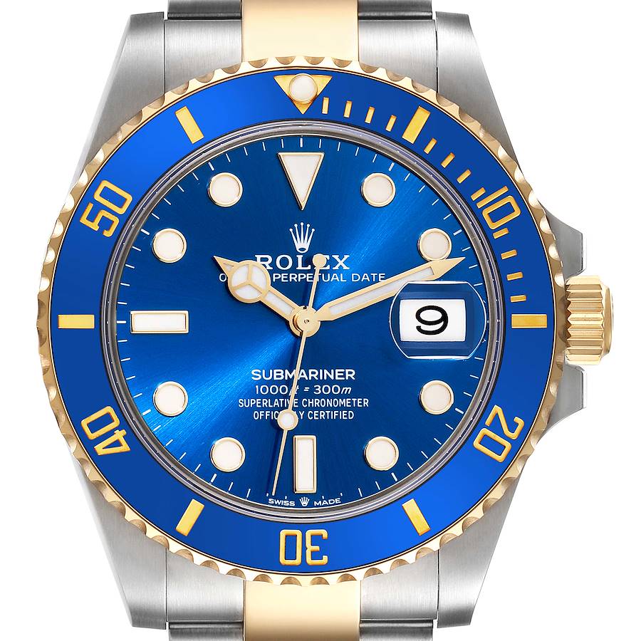 Rolex Submariner 41 Steel Yellow Gold Blue Dial Mens Watch 126613 Box Card SwissWatchExpo