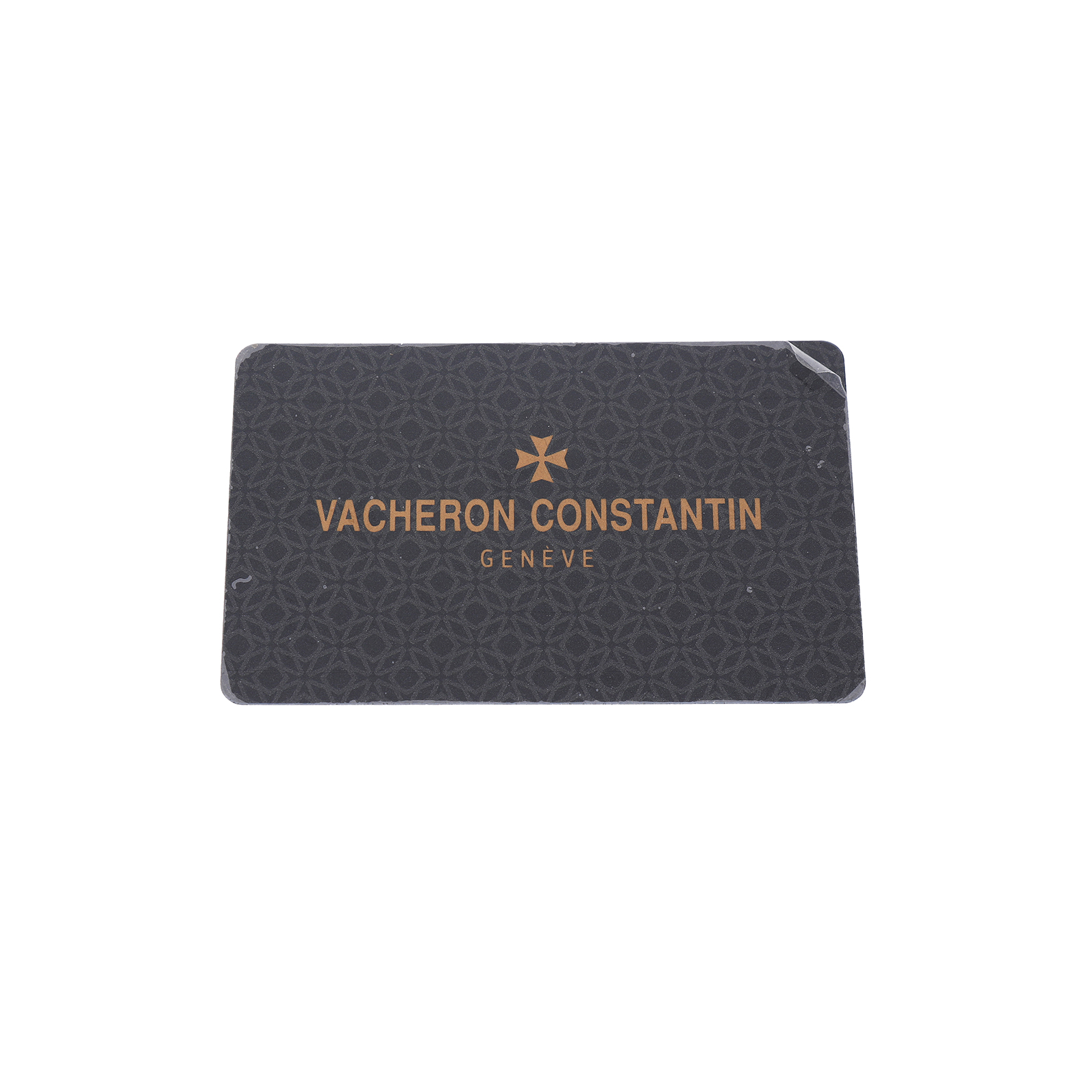 The image shows a Vacheron Constantin Historiques 3110V Men's Stainless Steel Silver Dial warranty card with the brand's logo and name.