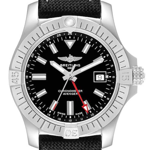 Photo of Breitling Avenger Automatic GMT 43 Black Dial Steel Mens Watch A32397