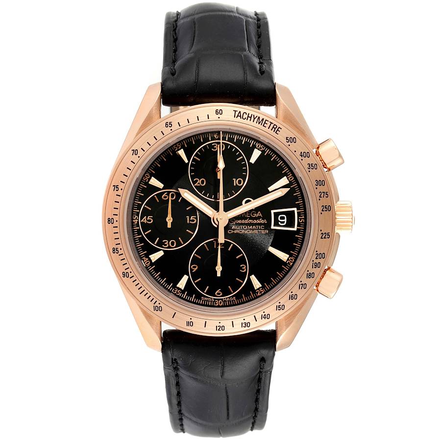 Omega Speedmaster Rose Gold Black Dial Watch 323.53.40.40.01.001