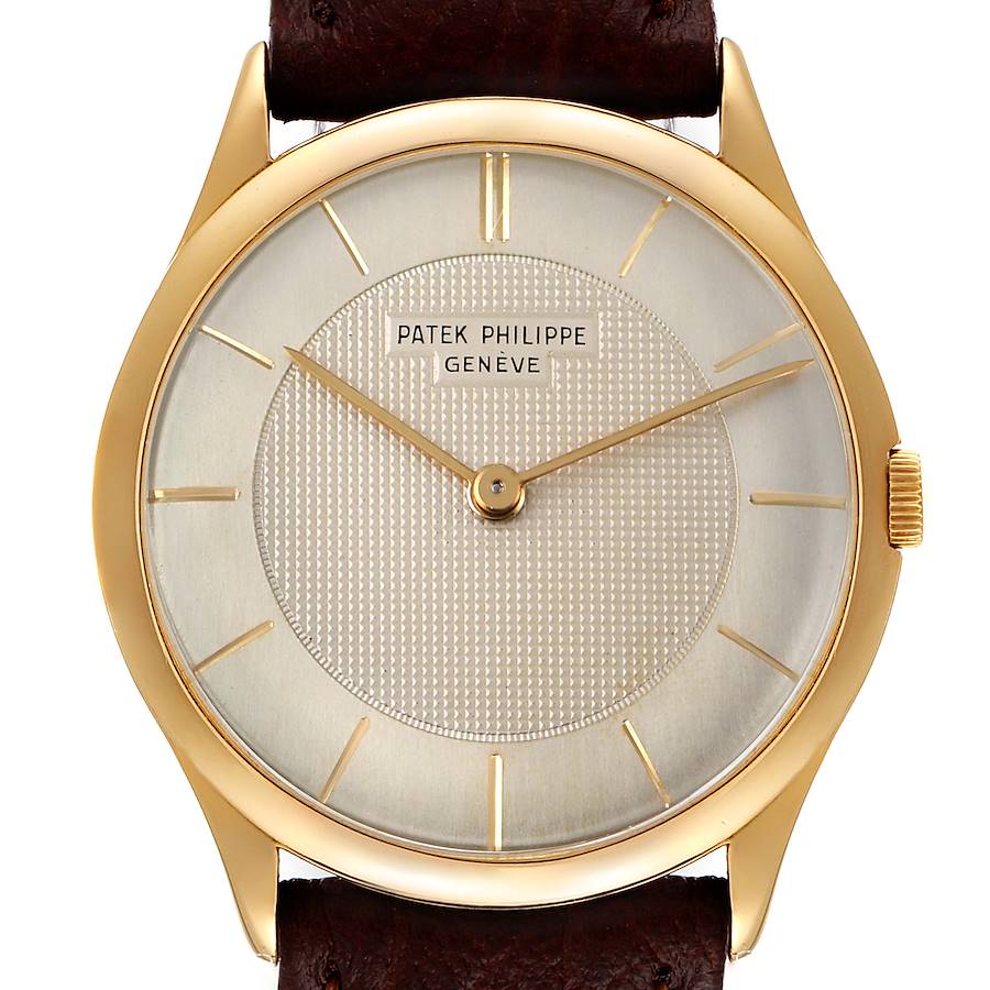 Patek Philippe Calatrava Yellow Gold Vintage Mens Watch 2507 SwissWatchExpo