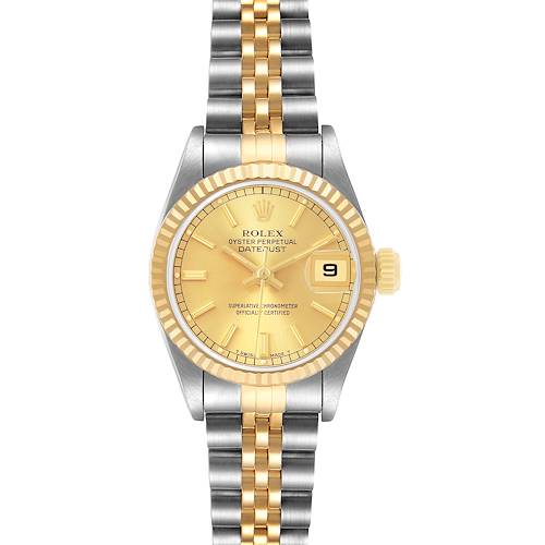 Photo of Rolex Datejust 26 Steel Yellow Gold Champagne Dial Ladies Watch 69173